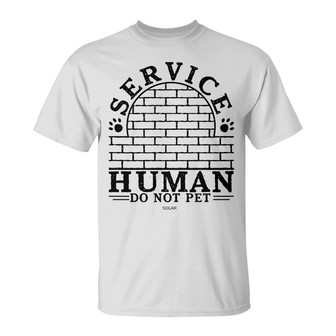 Service Human Do Not Pet Custom T-Shirt - Dog Lovers Gift - Thegiftio UK
