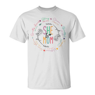 She Is Mom Strong Chosen Custom T-Shirt - Gift for Mom - Thegiftio UK