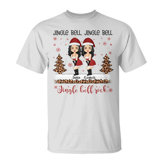 Sister Best Friends Jingle Bell Custom T-Shirt - BFF Gift - Thegiftio UK