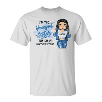 Sisters Chibi Girl Rules Custom T-Shirt - Gift for Sisters - Thegiftio UK