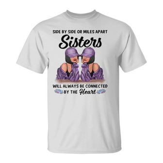 Sisters Connect By Hearts Personalized T-Shirt - Sister Gift - Thegiftio UK