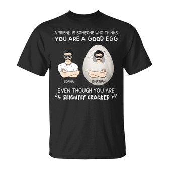 Slightly Cracked Personalized Hoodie - Gift for Best Friends - Thegiftio UK