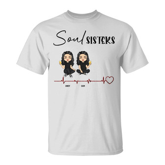 Soul Sisters Personalized T-Shirt - Gift for Besties - Thegiftio UK