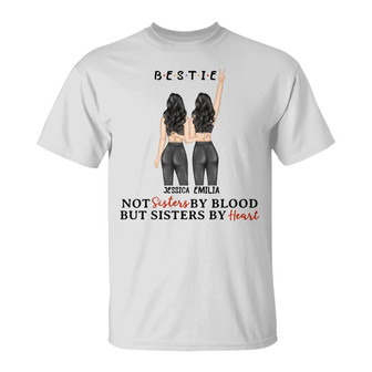 Sport Best Friends Sisters By Heart Custom T-Shirt - BFF - Thegiftio UK