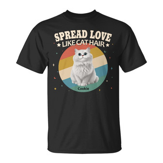 Spread Love Like Cat Hair Custom T-Shirt - Gift for Cat Dads - Thegiftio UK