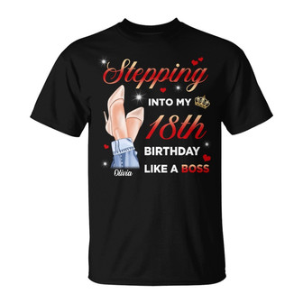 Stepping Into Birthday Like A Boss Custom T-Shirt - Gift - Thegiftio UK
