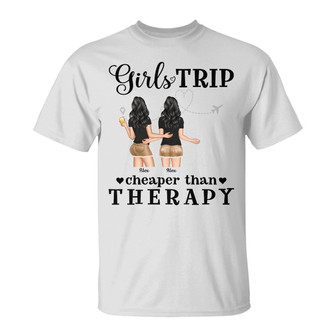 Summer Girls Trip Cheaper Than Therapy Custom T-Shirt - Gift - Thegiftio UK