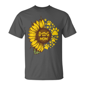 Sunflower Dog Mom Personalized T-Shirt - Gift for Dog Mom - Thegiftio UK