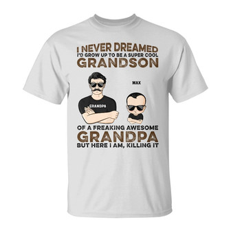 Super Grandson Custom T-Shirt - Perfect Gift for Grandma - Thegiftio UK