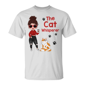The Cat Whisperer Doll Girl Custom T-Shirt - Cat Lovers Gift - Thegiftio UK