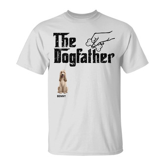 The Dog Father 3D Effect Custom T Shirt - Gift for Dog Dad - Thegiftio UK