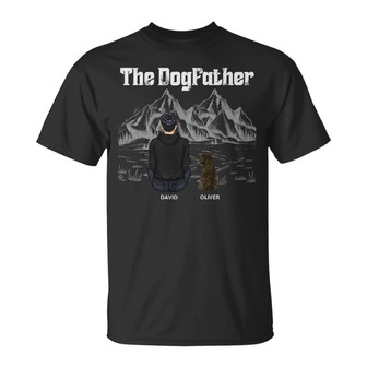The Dog Father Personalized T-Shirt - Gift for Dog Dad - Thegiftio UK