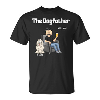 The Dog Father Personalized T-Shirt - Gift for Dog Dad - Thegiftio UK