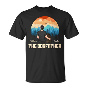 The Dogfather Personalized T-Shirt - Gift for Dog Dad - Thegiftio UK