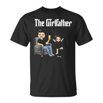The Girlfather Personalized T-Shirt - Gift for Dad - Thegiftio UK