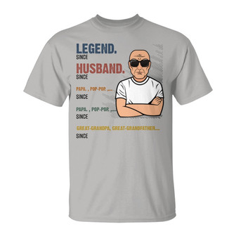 The Legend Great-Grandpa Custom T-Shirt - Birthday Gift - Thegiftio UK
