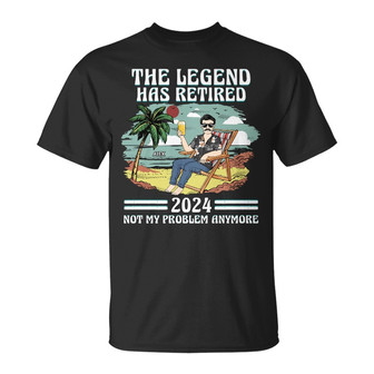 The Legend Has Retired Custom T-Shirt - Gift for Dad - Thegiftio UK
