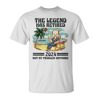 The Legend Has Retired Custom T-Shirt - Gift for Father - Thegiftio UK