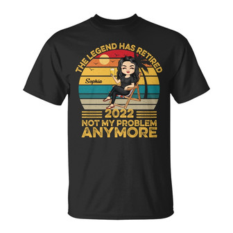 The Legend Has Retired Custom T-Shirt - Retirement Gift - Thegiftio UK