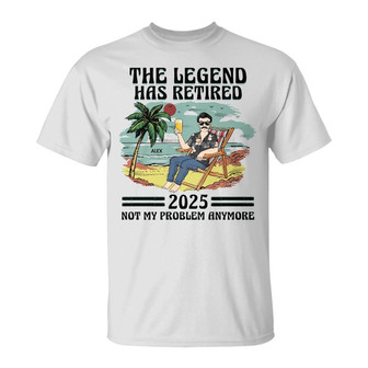 The Legend Has Retired Custom T-Shirt - Retirement Gift - Thegiftio UK