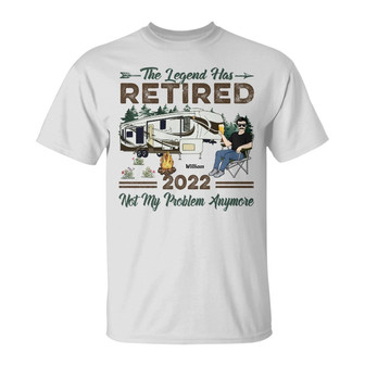 The Legend Has Retired Custom T-Shirt - Retirement Gift - Thegiftio UK