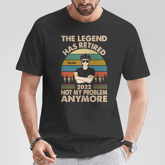 The Legend Has Retired Personalized T-Shirt - Gift for Mom - Thegiftio UK