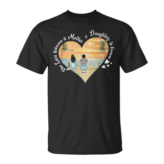 The Love Between Mother Daughter Is Forever Custom T-Shirt - Thegiftio UK