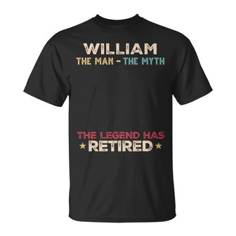 The Man The Myth The Legend Retired Custom T Shirt - Gift - Thegiftio UK