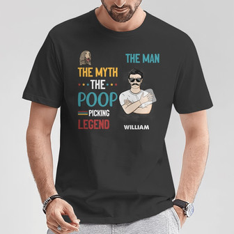 The Poop Picking Legend Custom T-Shirt - Gift for Dog Lovers - Thegiftio UK