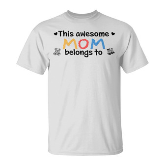 This Awesome Mommy Daddy Belongs To Custom T-Shirt - Gift - Thegiftio UK