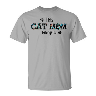 This Cat Mom Belongs To Walking Cat Custom T-Shirt - Gift - Thegiftio UK