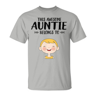 This Daddy Belongs To Cute Kid Face Custom T-Shirt - For Dad - Thegiftio UK