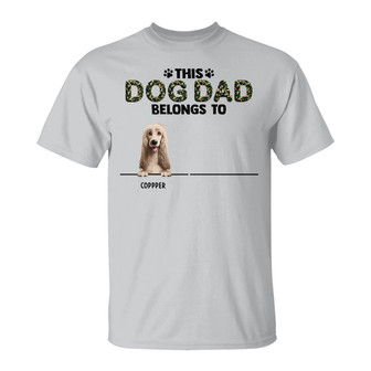 This Dog Dad Belongs To Custom T-Shirt - Gift for Dog Dad - Thegiftio UK