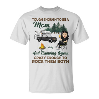 Tough Enough To Be A Mom Custom T-Shirt - Gift for Mother - Thegiftio UK
