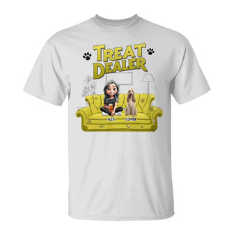 Treat Dealer 3D Effect Dogs Custom T-Shirt - Thegiftio UK