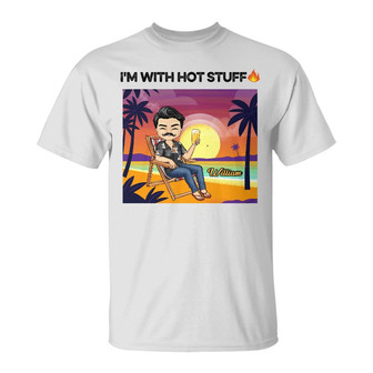 Tropical Hot Stuff Couple Personalized T Shirt - Thegiftio UK