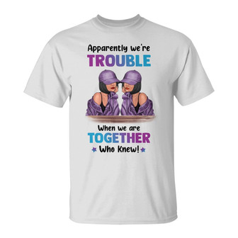 Trouble Together Fashion Besties Personalized T-Shirt - Gift - Thegiftio UK