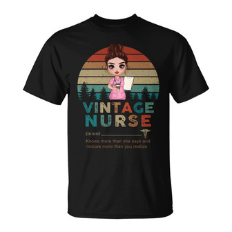 Vintage Doll Nurse Custom T-Shirt - Gift for Nurses - Thegiftio UK