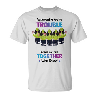 We're Trouble Besties Custom T-Shirt - Gift for Friends - Thegiftio UK
