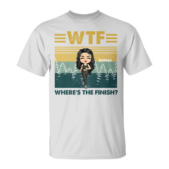 Where's The Finish Personalized T-Shirt - Gift for Runners - Thegiftio UK