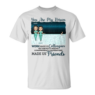 Work Made Us Colleagues Personalized Hoodie - Gift for Nurse - Thegiftio UK