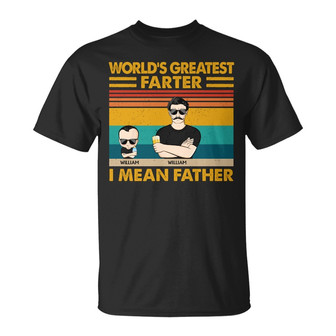 World's Greatest Farter I Mean Father Custom T-Shirt - Gift - Thegiftio UK