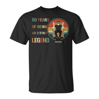 X Years Of Being A Legend Custom T-Shirt - Birthday Gift - Thegiftio UK