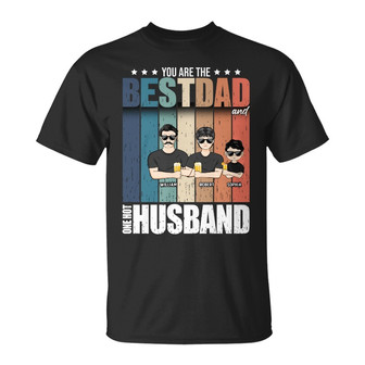 Young Best Dad Hot Husband Custom T-Shirt - Gift for Dad - Thegiftio UK