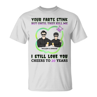 Your Farts Stink Custom T-Shirt - Gift for Couples - Thegiftio UK