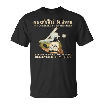 Baseball Mom Behind Every Player Custom T-Shirt - Thegiftio UK
