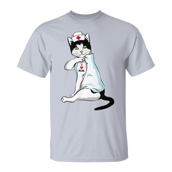Cats Nurse Shirt Personalized T-Shirt - Gift for Cat Moms - Thegiftio UK