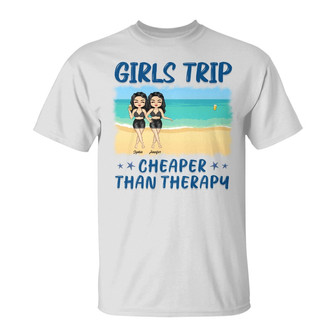 Chibi Girls Trip Cheaper Than Therapy Custom T-Shirt - Thegiftio UK