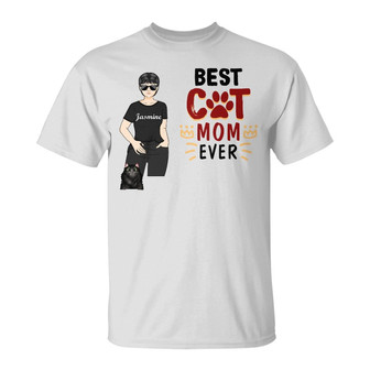 Less People More Cats Custom T-Shirt - Gift for Cat Lovers - Thegiftio UK