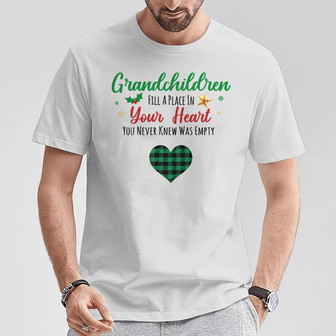 Personalized Grandma Grandpa Heart T Shirt - Thegiftio UK